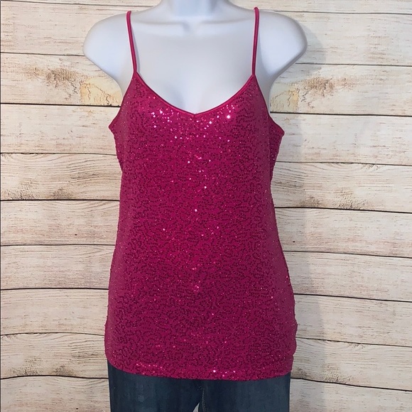 Pink Express sequin cami - Picture 1 of 4